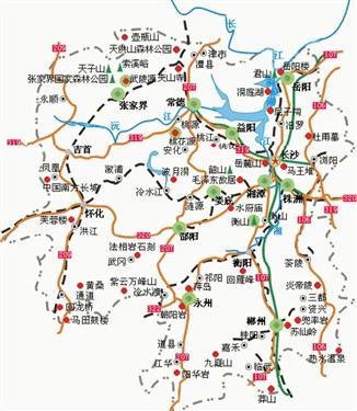 湖南省景區(qū)導(dǎo)向圖